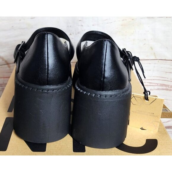Madden NYC Mary Jane Lug Black Size 7.5 Shoes – Stylish, Breathable & Eco-Friend - Picture 4 of 16